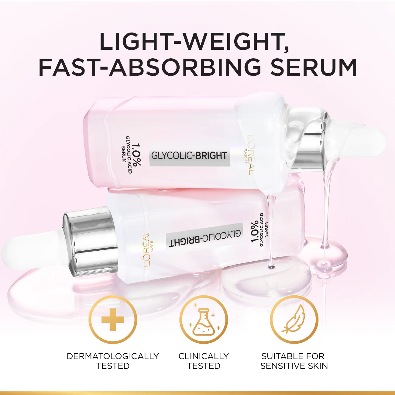 Sale Loreal Paris Glycolic Bright Instant Glowing Face Serum – 30ml