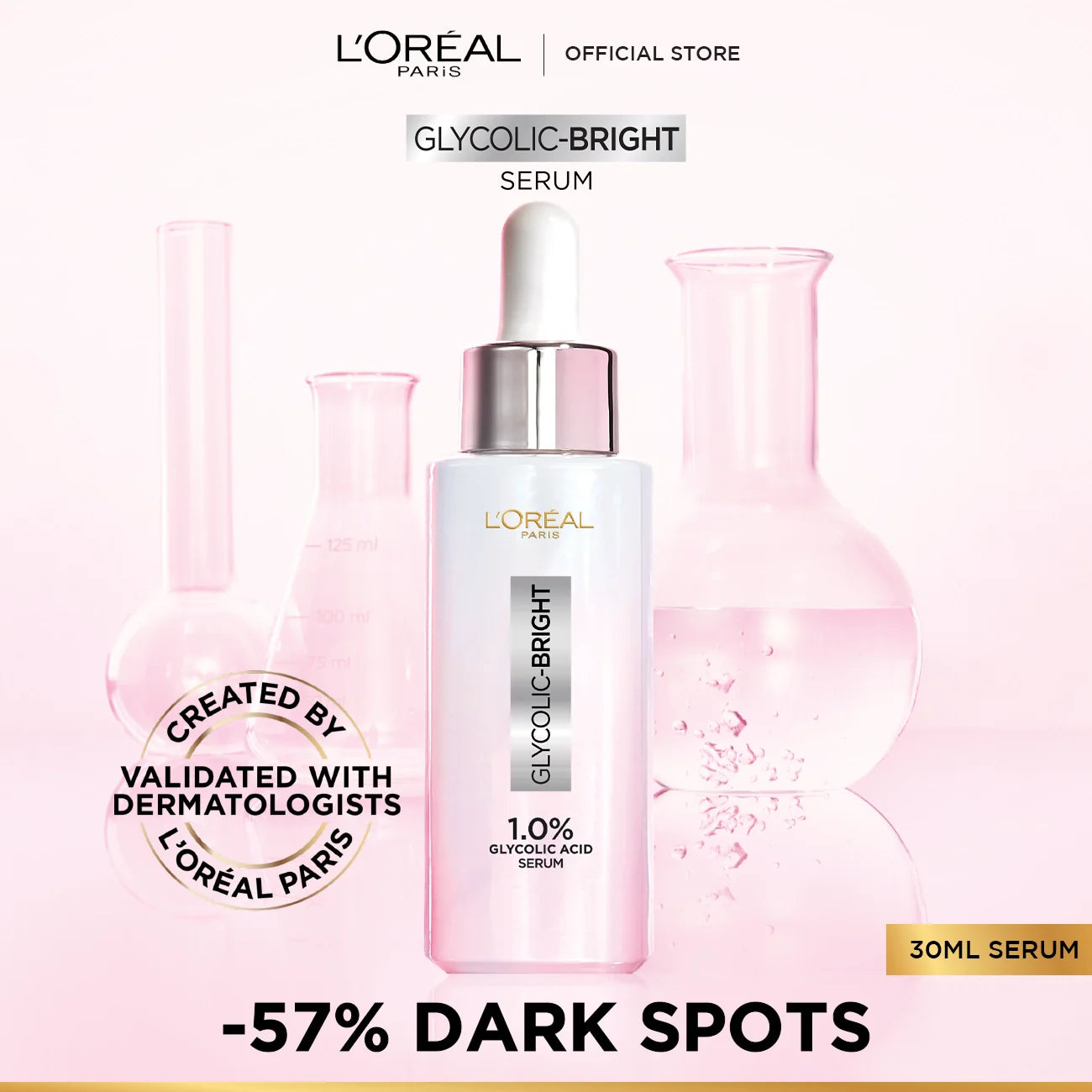 Sale Loreal Paris Glycolic Bright Instant Glowing Face Serum – 30ml