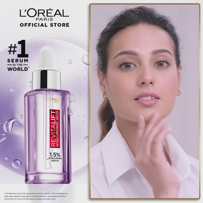 L'Oreal Serum With 1.5 % Hyaluronic Acid (15ml) For All Skin Types